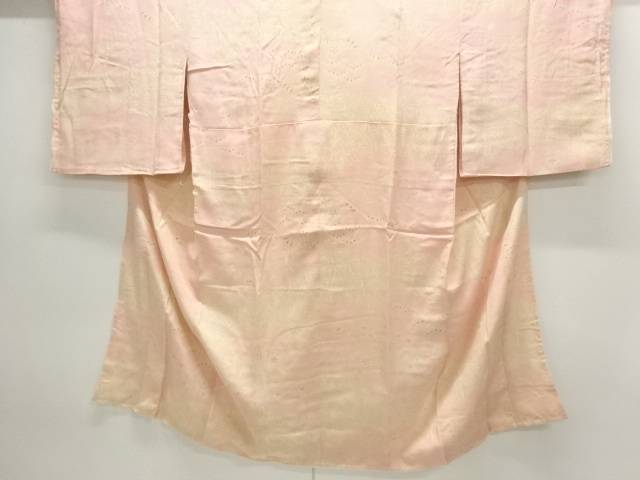 アンティーク　錦紗草花模様長襦袢